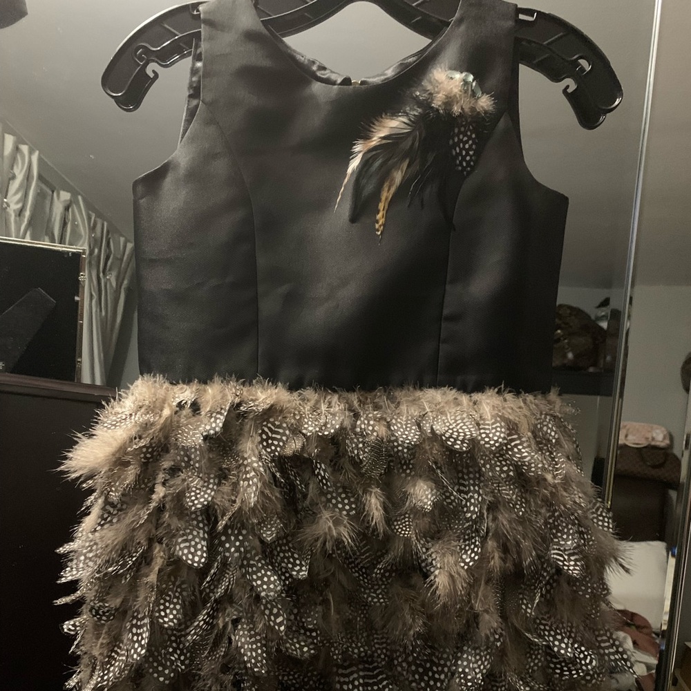Zoe Ltd feather dress